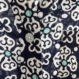 Talbots 100% cotton button down top